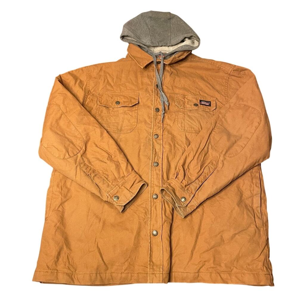 Vintage Dickies barn chore coat Hooded XL Workweark jacket heavy duty duck